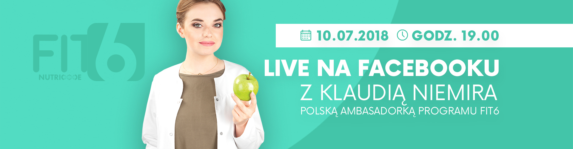 LIVE na FB z Klaudią Niemira - Ambasadorką FIT6