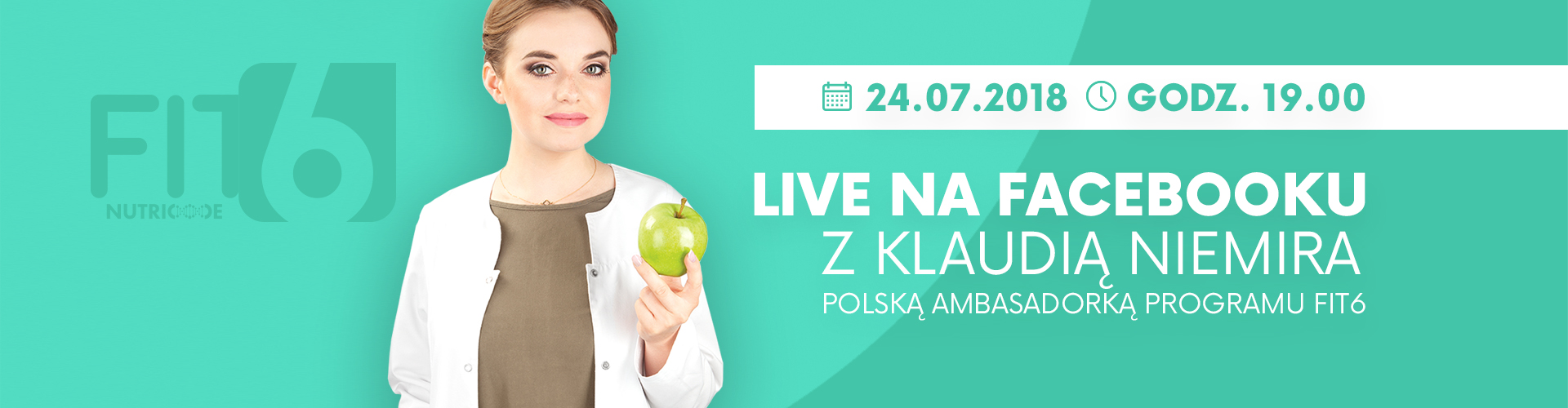 LIVE na FB z Klaudią Niemira - Ambasadorką FIT6