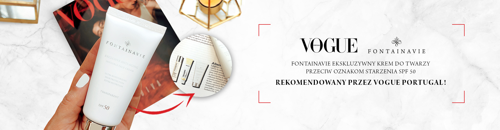 EKSKLUZYWNY KREM DO TWARZY FONTAINAVIE W PORTUGALSKIM VOGUE
