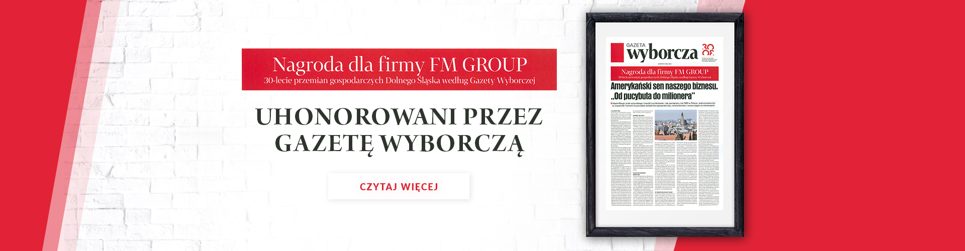 UHONOROWANI PRZEZ GAZETĘ WYBORCZĄ 