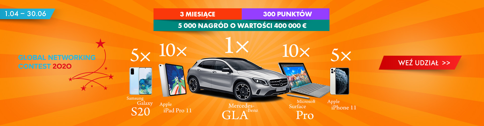 1ST GLOBAL NETWORKING CONTEST – WYGRAJ MERCEDES-BENZ KLASY GLA!